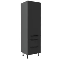Kuchynská skrinka Aria-Bl/Ant Anti Fingerprint 60dks-215 1f 3s
