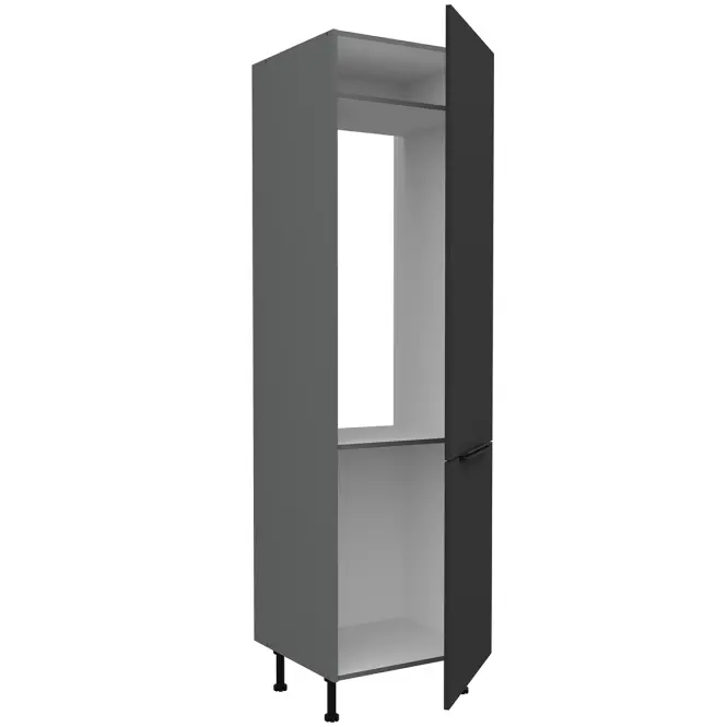 Kuchynská skrinka Aria-Bl/Ant Anti Fingerprint 60lo-215 2f,3