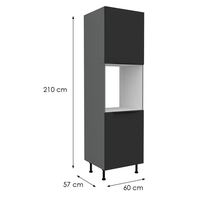 Kuchynská skrinka Aria-Bl/Ant Anti Fingerprint 60dp-215 2f