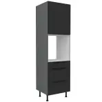 Kuchynská skrinka Aria-Bl/Ant Anti Fingerprint 60dps-215 1f 3s