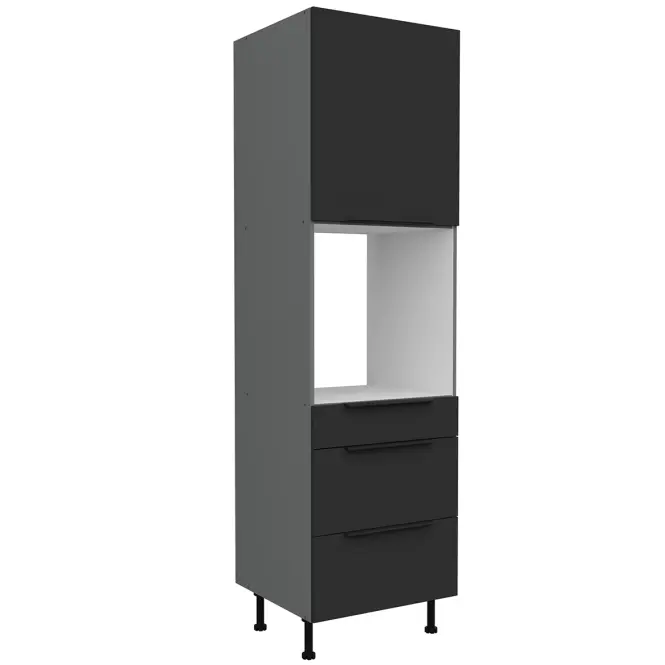 Kuchynská skrinka Aria-Bl/Ant Anti Fingerprint 60dps-215 1f 3s