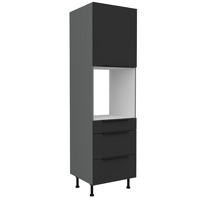 Kuchynská skrinka Aria-Bl/Ant Anti Fingerprint 60dps-215 1f 3s