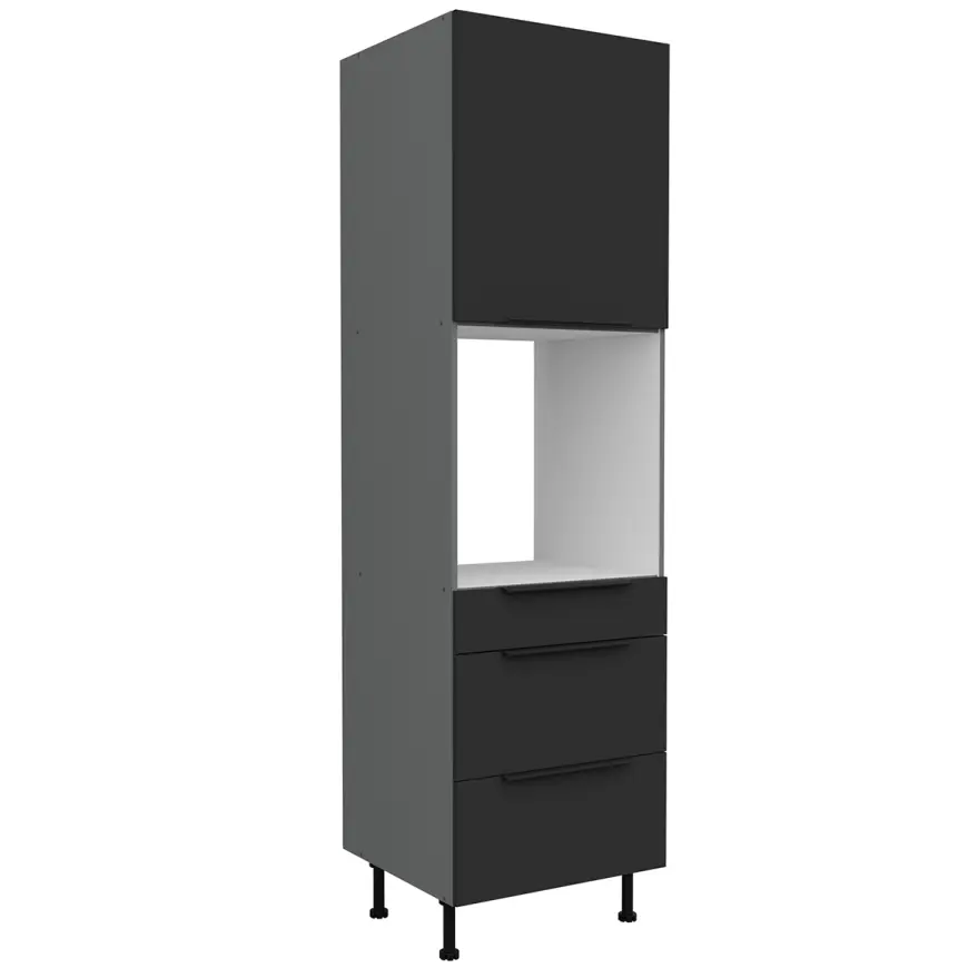 Kuchynská skrinka Aria-Bl/Ant Anti Fingerprint 60dps-215 1f 3s