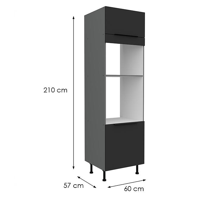 Kuchynská skrinka Aria-Bl/Ant Anti Fingerprint 60dpm-215 2f