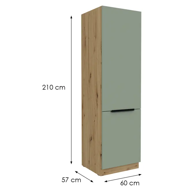 Kuchynská skrinka Aria-Sa/Ar Anti Fingerprint 60lo-210 2f,2