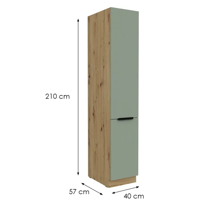 Kuchynská skrinka Aria-Sa/Ar Anti Fingerprint 40dk-210 2f,2