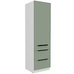 Kuchynská skrinka Aria-Sa/Wh Anti Fingerprint 60dks-210 1f 3s