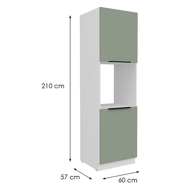 Kuchynská skrinka Aria-Sa/Wh Anti Fingerprint 60dp-210 2f,2