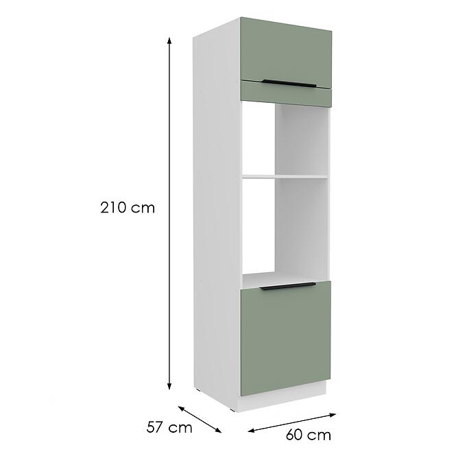Kuchynská skrinka Aria-Sa/Wh Anti Fingerprint 60dpm-210 2f,2