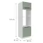 Kuchynská skrinka Aria-Sa/Wh Anti Fingerprint 60dpm-210 2f,2