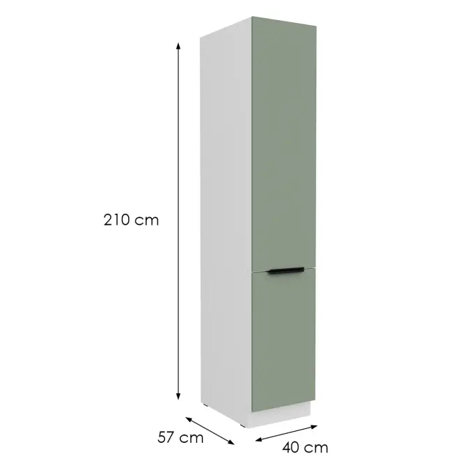 Kuchynská skrinka Aria-Sa/Wh Anti Fingerprint 40dk-210 2f,2
