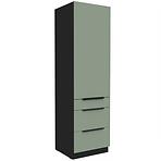 Kuchynská skrinka Aria-Sa/Bl Anti Fingerprint 60dks-210 1f 3s