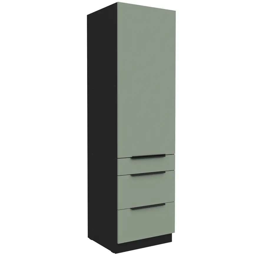 Kuchynská skrinka Aria-Sa/Bl Anti Fingerprint 60dks-210 1f 3s