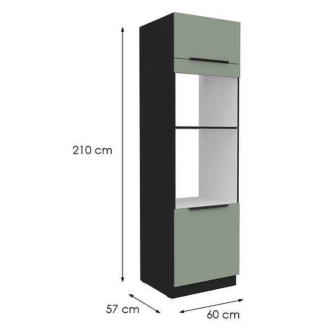 Kuchynská skrinka Aria-Sa/Bl Anti Fingerprint 60dpm-210 2f