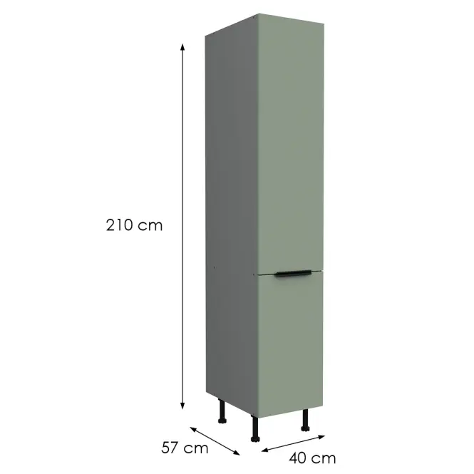 Kuchynská skrinka Aria-Sa/Ant Anti Fingerprint 40dk-215 2f,2