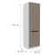 Kuchynská skrinka Aria-Ta/Wh Anti Fingerprint 60dk-210 2f,2