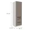 Kuchynská skrinka Aria-Ta/Wh Anti Fingerprint 60dks-210 1f 3s,2