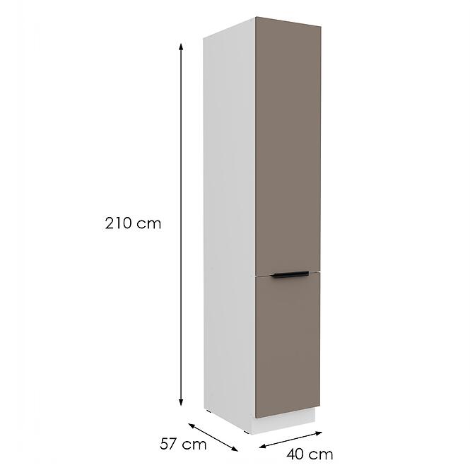 Kuchynská skrinka Aria-Ta/Wh Anti Fingerprint 40dk-210 2f,2