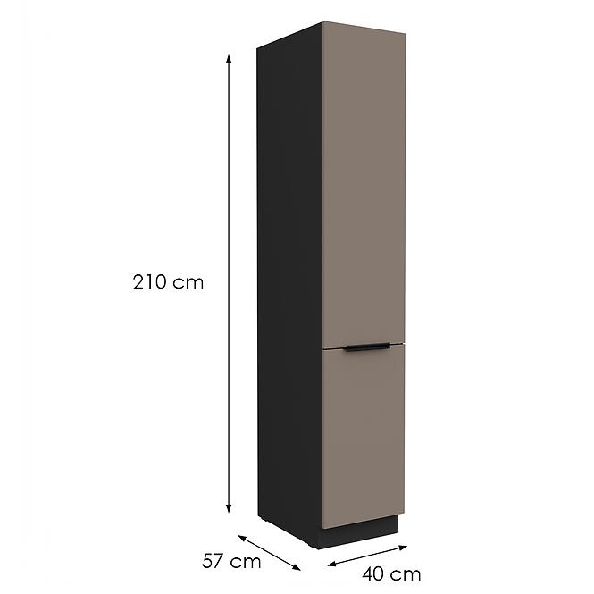 Kuchynská skrinka Aria-Ta/Bl Anti Fingerprint 40dk-210 2f,2