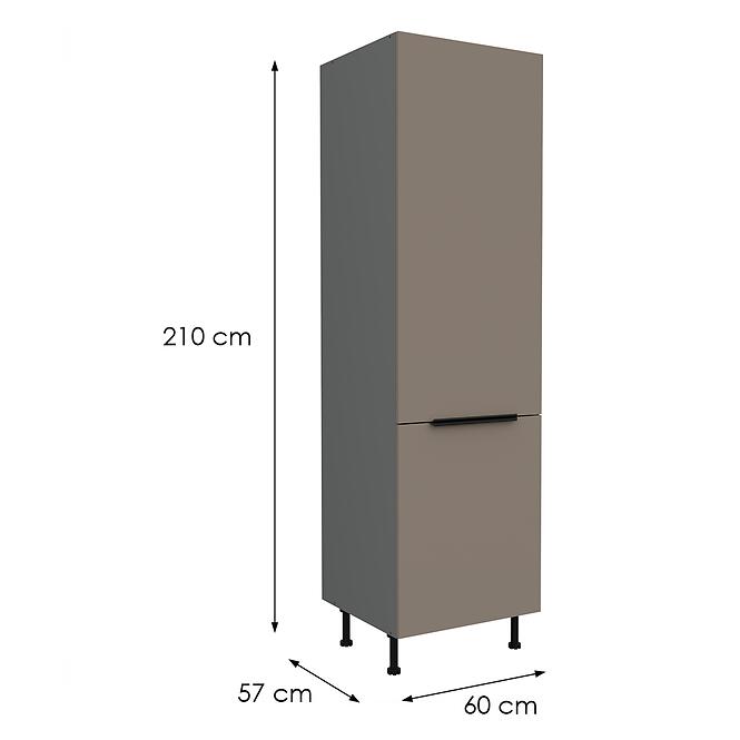 Kuchynská skrinka Aria-Ta/Ant Anti Fingerprint 60lo-215 2f,2