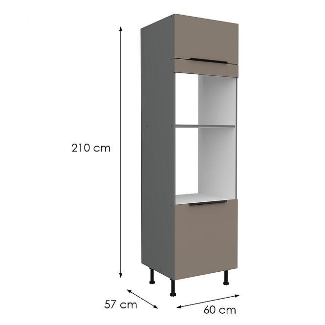 Kuchynská skrinka Aria-Ta/Ant Anti Fingerprint 60dpm-215 2f,2
