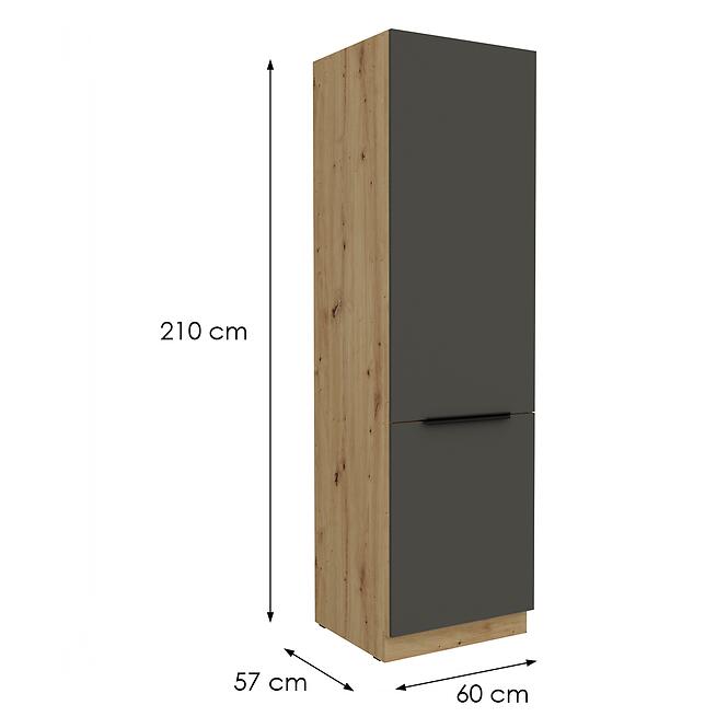 Kuchynská skrinka Aria-Gr/Ar Anti Fingerprint 60dk-210 2f