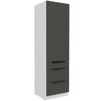 Kuchynská skrinka Aria-Gr/Wh Anti Fingerprint 60dks-210 1f 3s