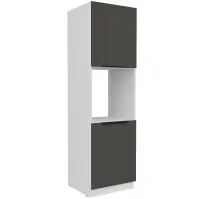 Kuchynská skrinka Aria-Gr/Wh Anti Fingerprint 60dp-210 2f