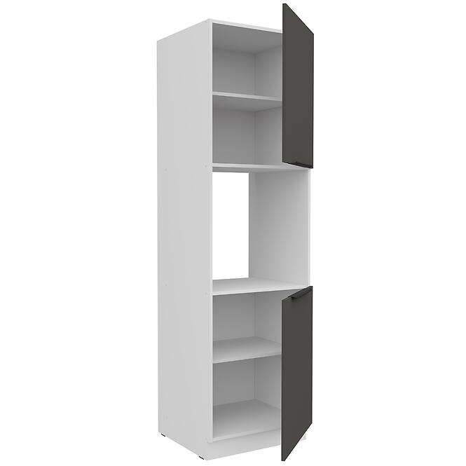 Kuchynská skrinka Aria-Gr/Wh Anti Fingerprint 60dp-210 2f