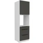Kuchynská skrinka Aria-Gr/Wh Anti Fingerprint 60dps-210 1f 3s