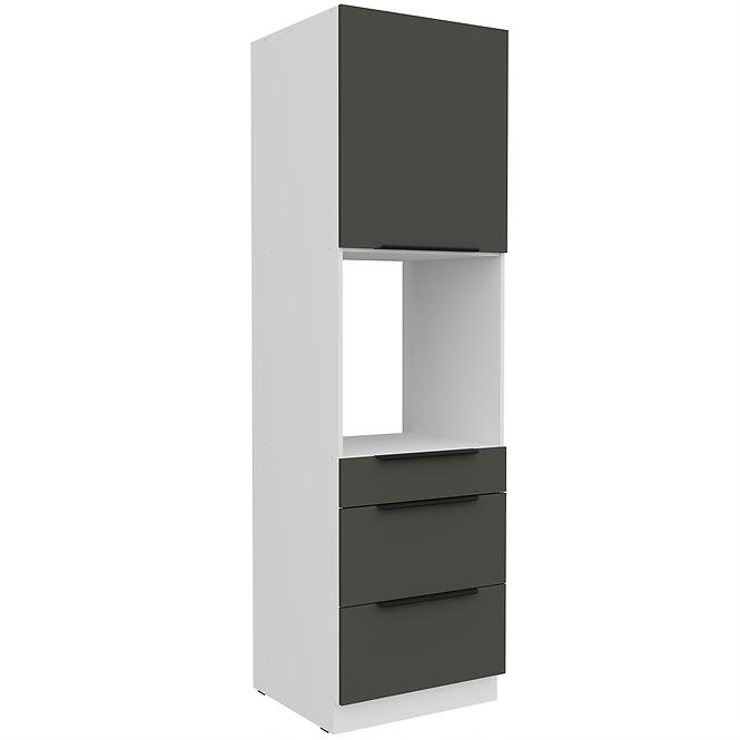 Kuchynská skrinka Aria-Gr/Wh Anti Fingerprint 60dps-210 1f 3s