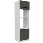 Kuchynská skrinka Aria-Gr/Wh Anti Fingerprint 60dpm-210 2f