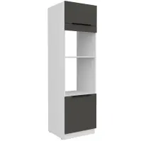 Kuchynská skrinka Aria-Gr/Wh Anti Fingerprint 60dpm-210 2f