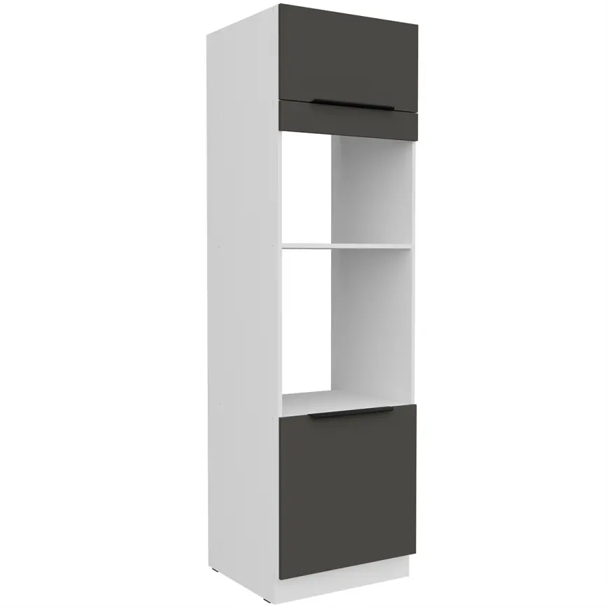 Kuchynská skrinka Aria-Gr/Wh Anti Fingerprint 60dpm-210 2f