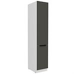 Kuchynská skrinka Aria-Gr/Wh Anti Fingerprint 40dk-210 2f