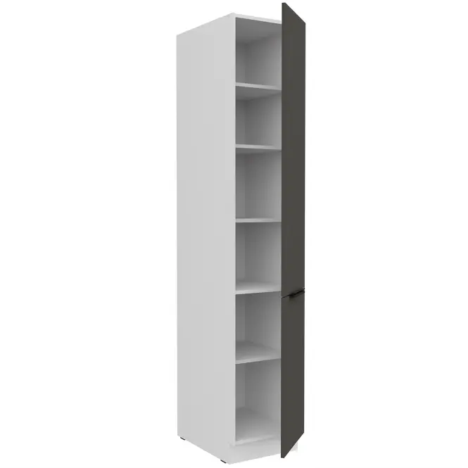 Kuchynská skrinka Aria-Gr/Wh Anti Fingerprint 40dk-210 2f,3