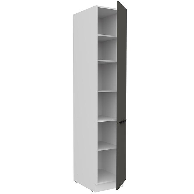 Kuchynská skrinka Aria-Gr/Wh Anti Fingerprint 40dk-210 2f,3
