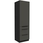 Kuchynská skrinka Aria-Gr/Bl Anti Fingerprint 60dks-210 1f 3s