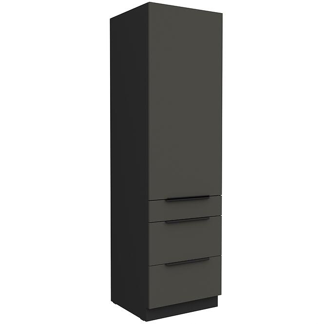 Kuchynská skrinka Aria-Gr/Bl Anti Fingerprint 60dks-210 1f 3s