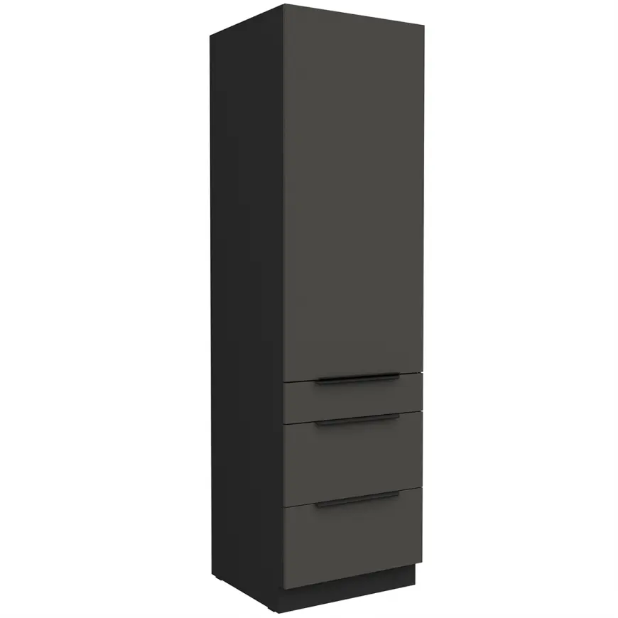 Kuchynská skrinka Aria-Gr/Bl Anti Fingerprint 60dks-210 1f 3s