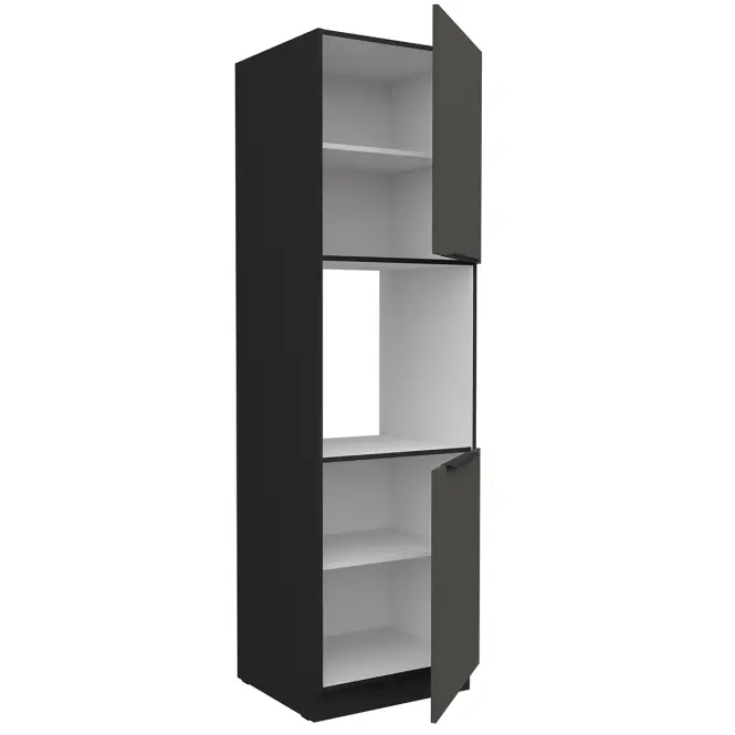 Kuchynská skrinka Aria-Gr/Bl Anti Fingerprint 60dp-210 2f,3