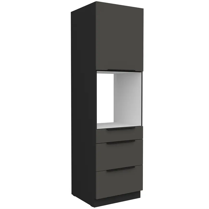 Kuchynská skrinka Aria-Gr/Bl Anti Fingerprint 60dps-210 1f 3s