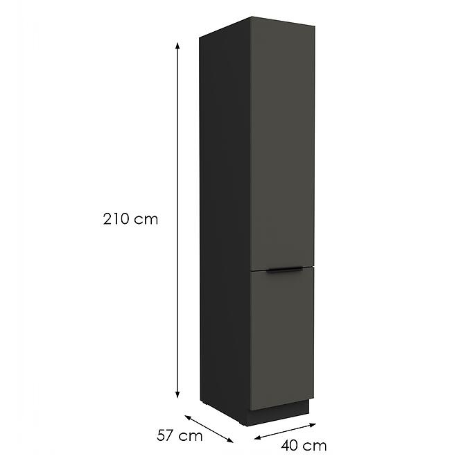 Kuchynská skrinka Aria-Gr/Bl Anti Fingerprint 40dk-210 2f