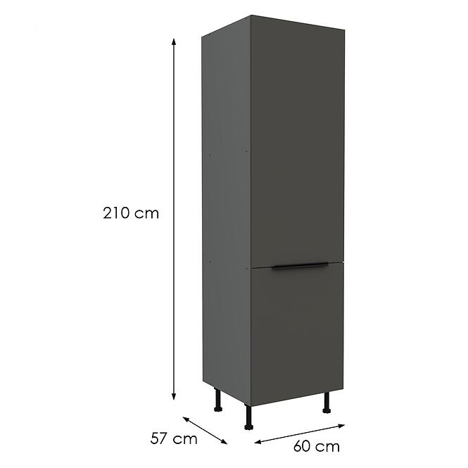Kuchynská skrinka Aria-Gr/Ant Anti Fingerprint 60dk-215 2f,2