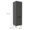 Kuchynská skrinka Aria-Gr/Ant Anti Fingerprint 60dk-215 2f,2