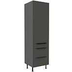 Kuchynská skrinka Aria-Gr/Ant Anti Fingerprint 60dks-215 1f 3s