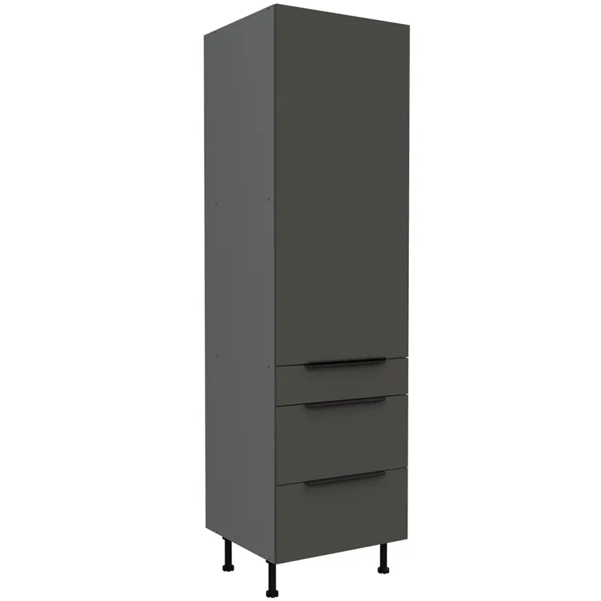 Kuchynská skrinka Aria-Gr/Ant Anti Fingerprint 60dks-215 1f 3s