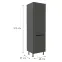 Kuchynská skrinka Aria-Gr/Ant Anti Fingerprint 60lo-215 2f,2