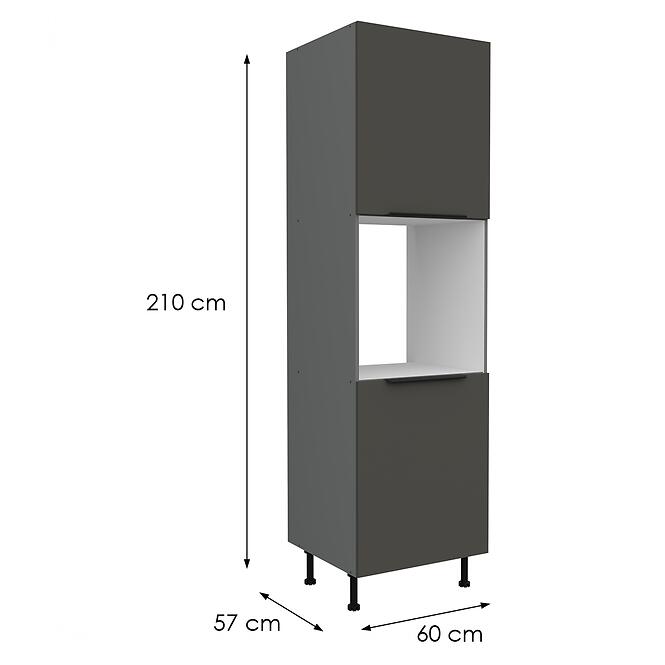 Kuchynská skrinka Aria-Gr/Ant Anti Fingerprint 60dp-215 2f