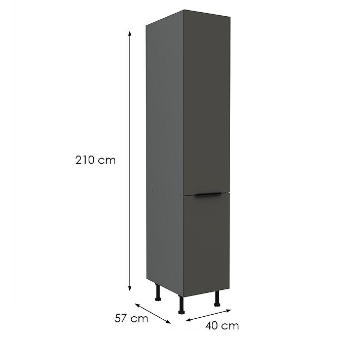 Kuchynská skrinka Aria-Gr/Ant Anti Fingerprint 40dk-215 2f,2